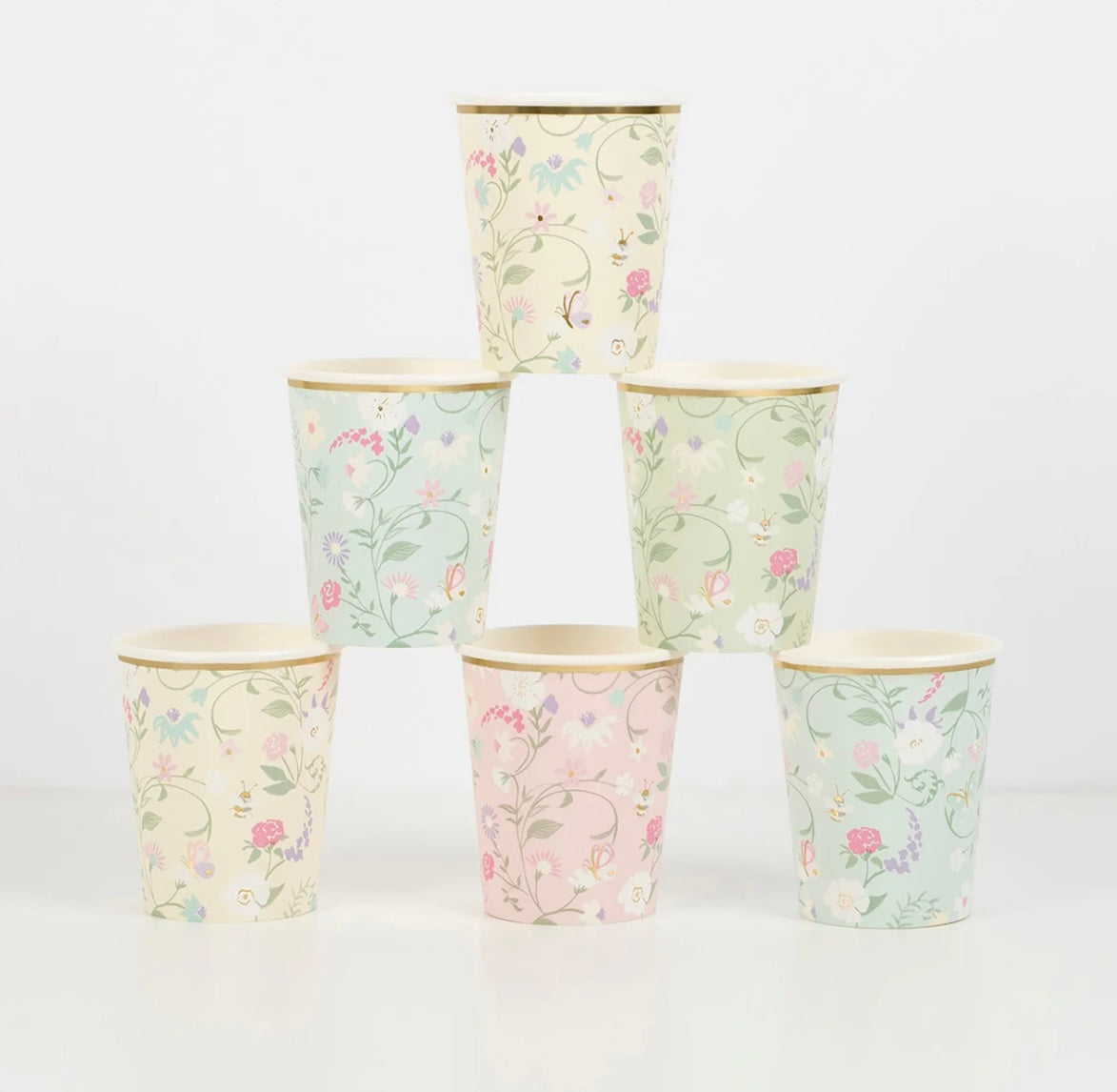 Laduree Paris Floral Cups (x 8)