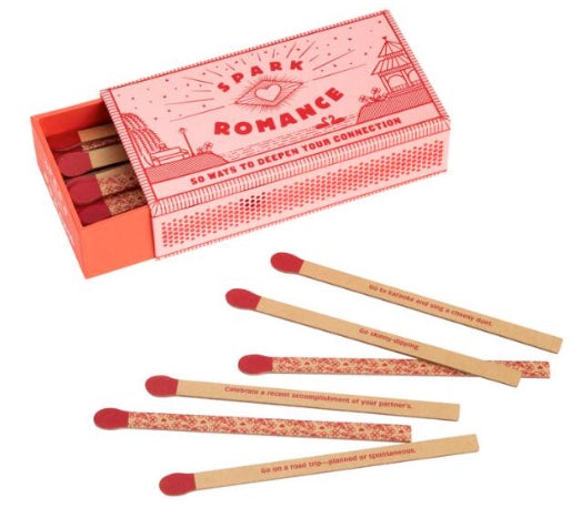 New Spark Romance in a Box Matchsticks 50 Count