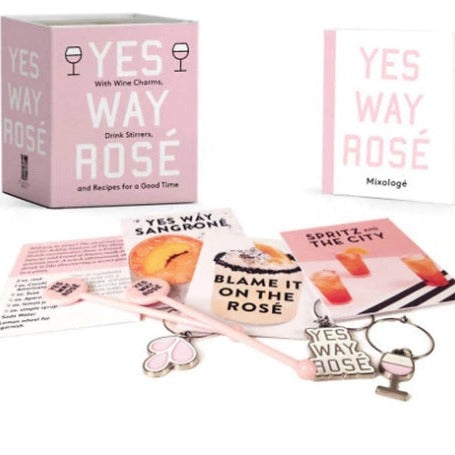 Yes Way Rosé Mini Kit: With Wine Charms, Drink Stirrers, and Recipes for a Good Time
