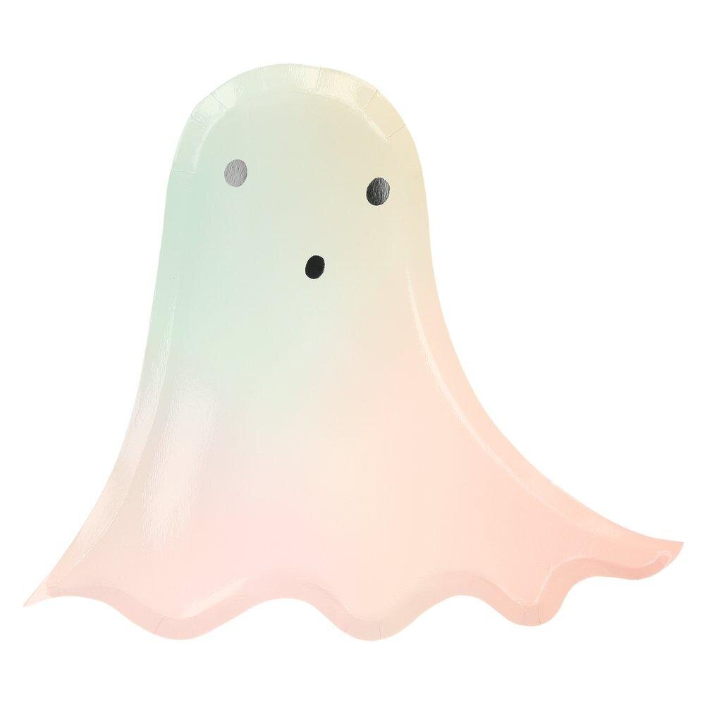 Pastel Halloween Ghost Plates (set of 8)