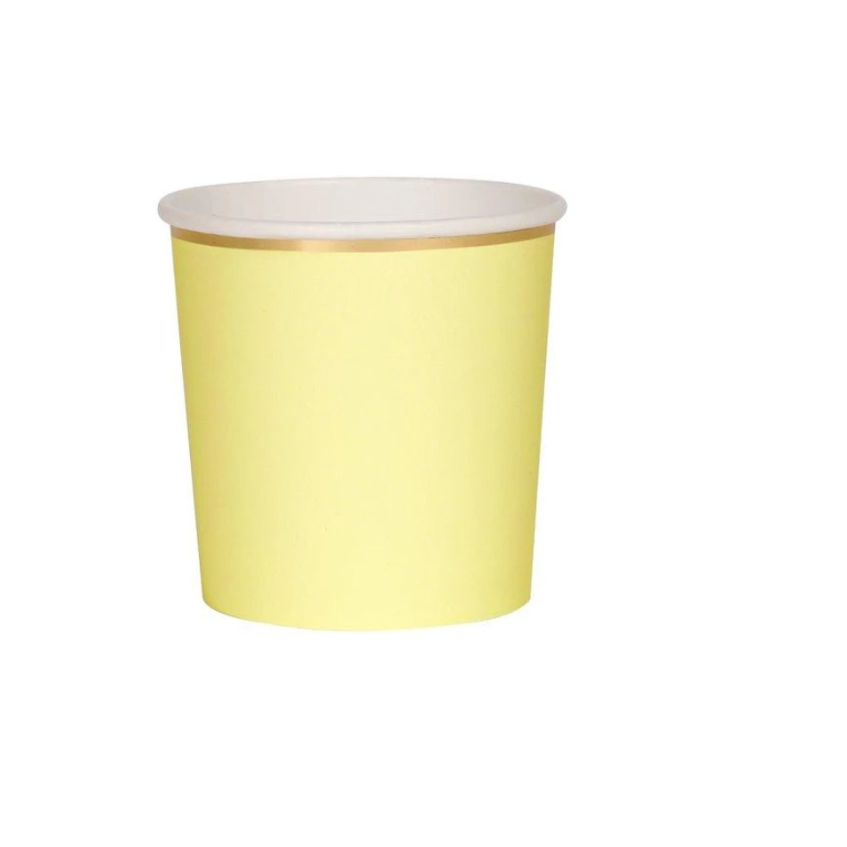 Pastel Yellow Tumbler Cups